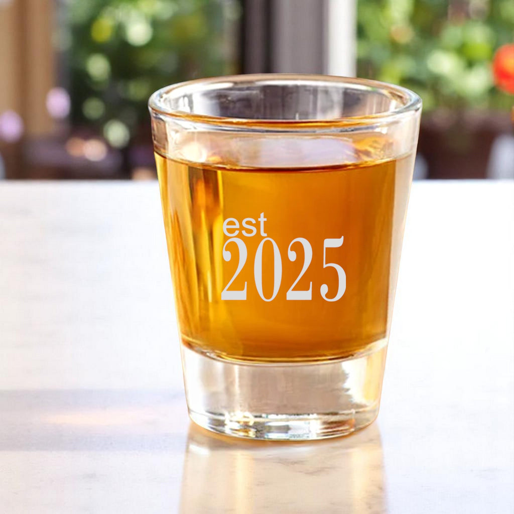 2oz Est 2025 Shot Glass