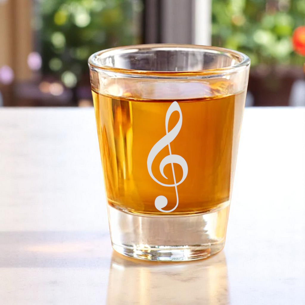 2oz Treble Clef Shot Glass