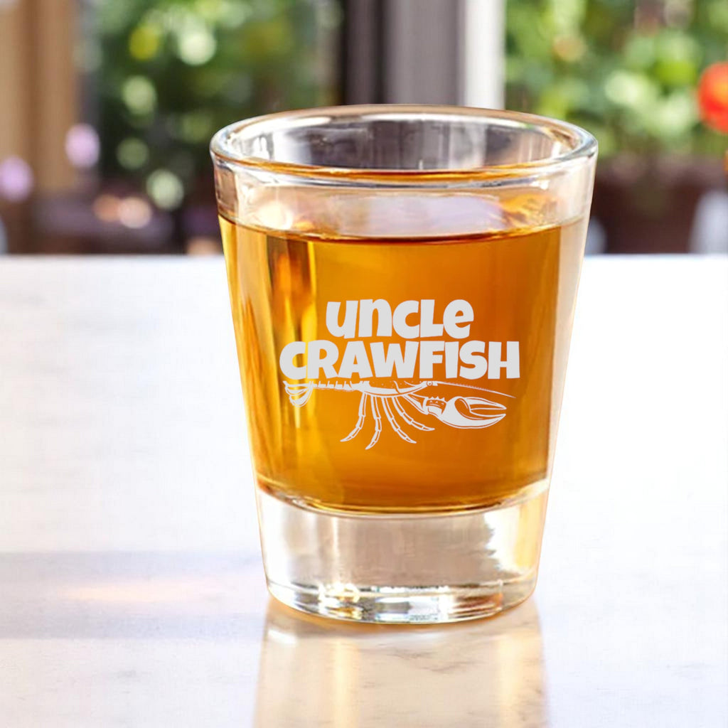 2oz Uncle Crawfish Shot Glass