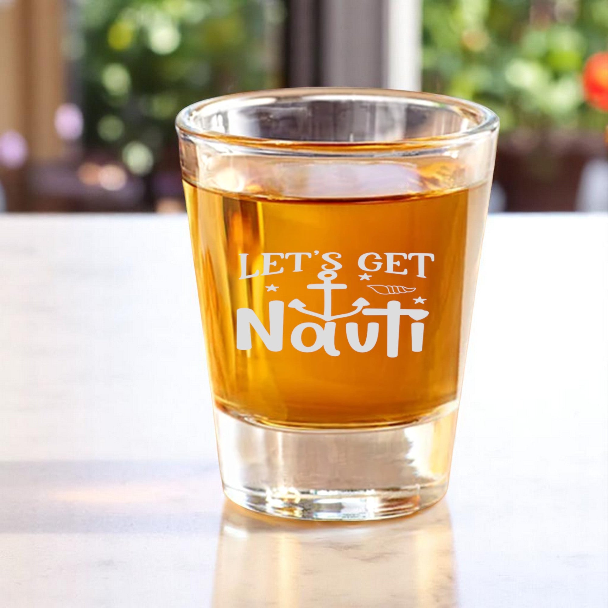 2oz Lets get Nauti Shot Glass