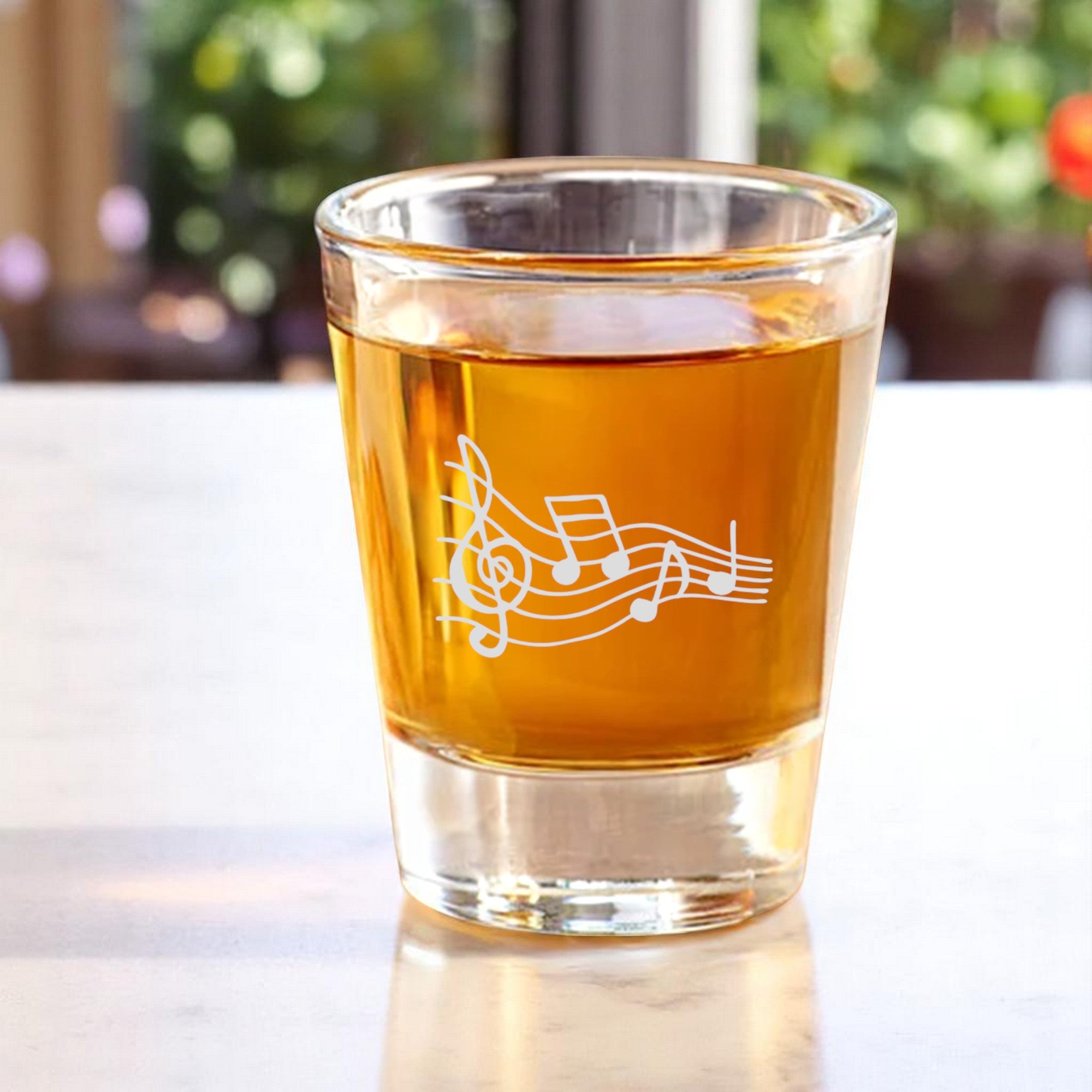 2oz Music Notes Shot Glass