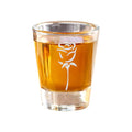 2oz Rose Shot Glass