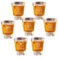 2oz Seven Deadly Sins Set of 7 Shot Glass