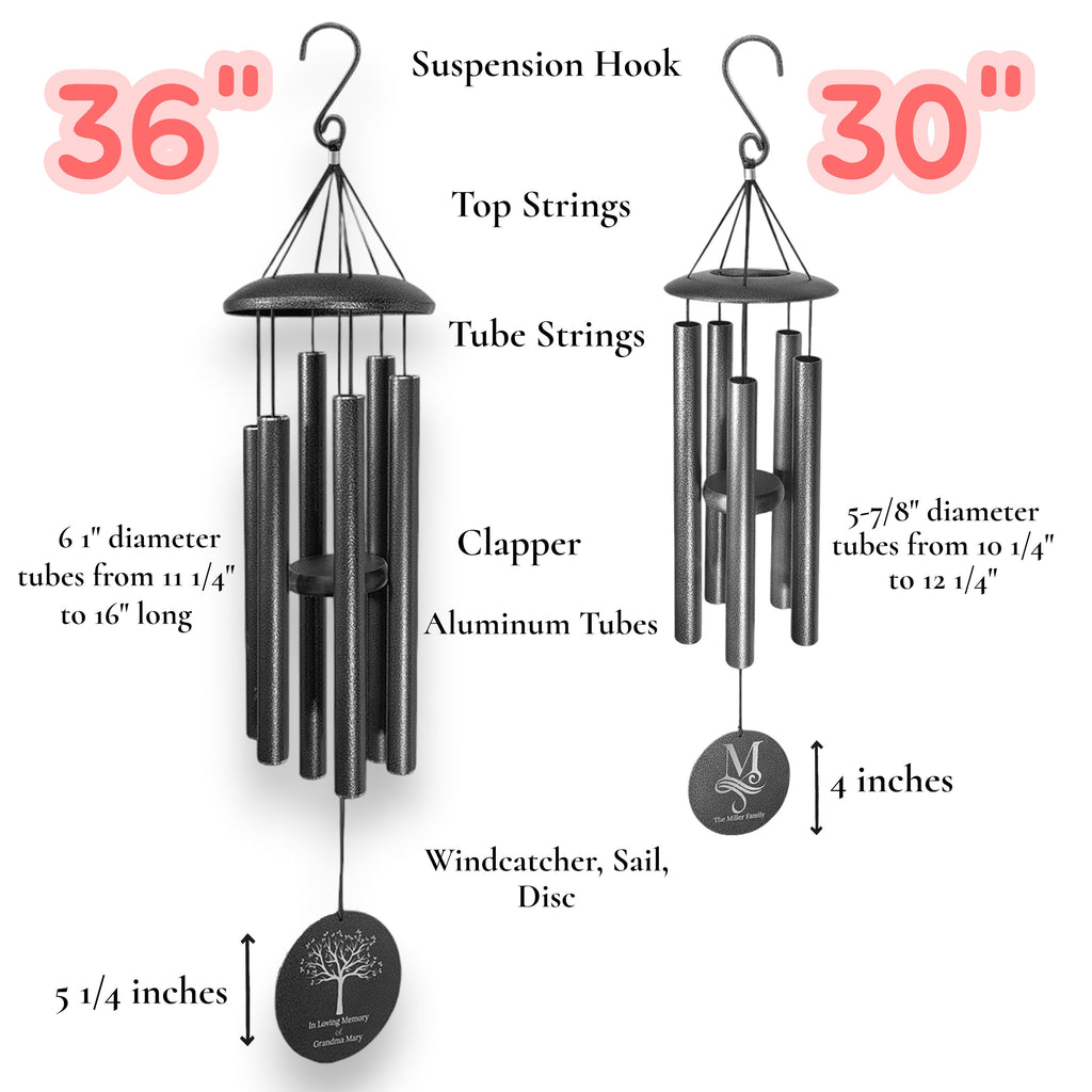 Wind Chime - Best Uncle Ever - Black powder coated