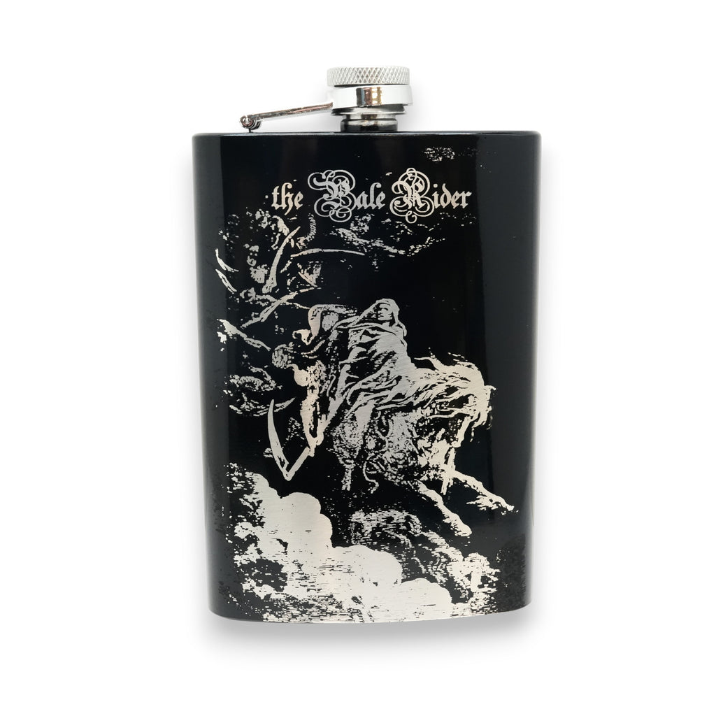 8oz BLACK The Pale Rider Flask