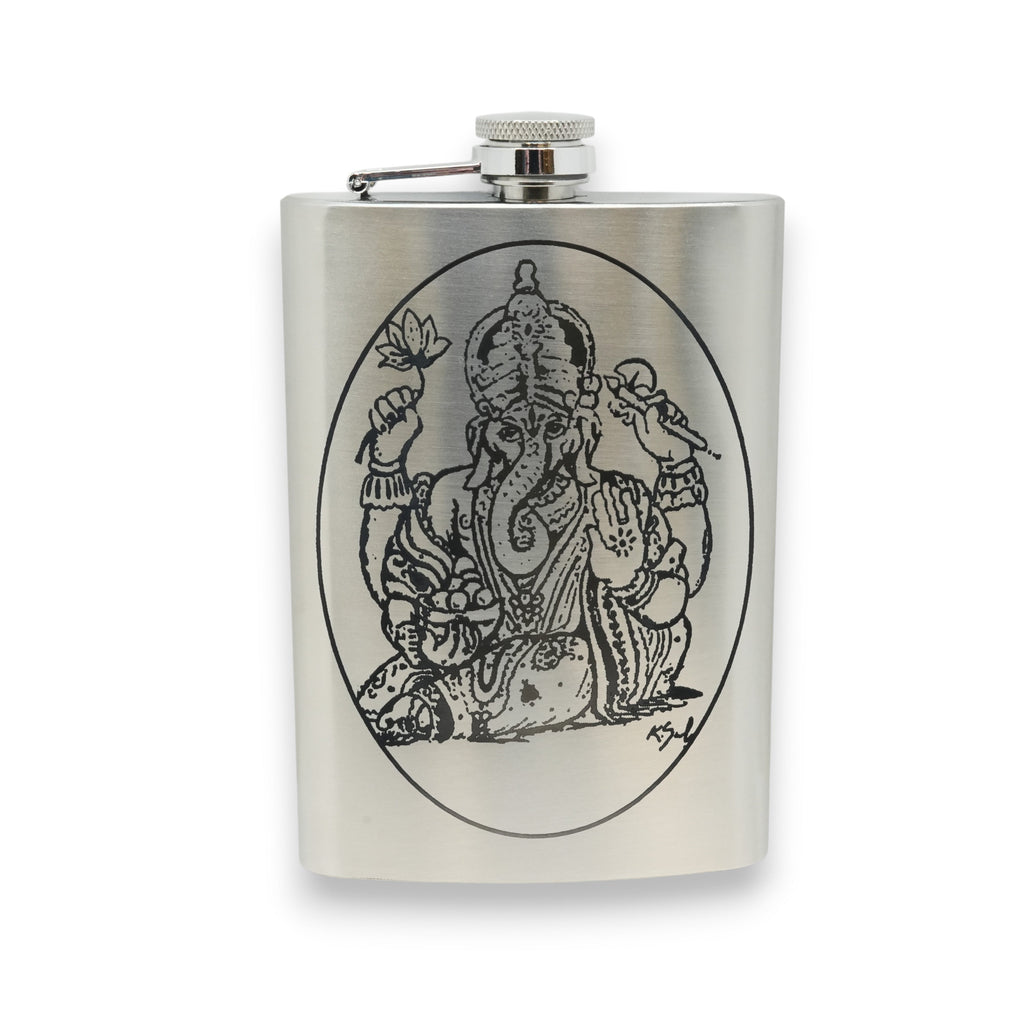 8oz Ganesha Stainless Steel Flask