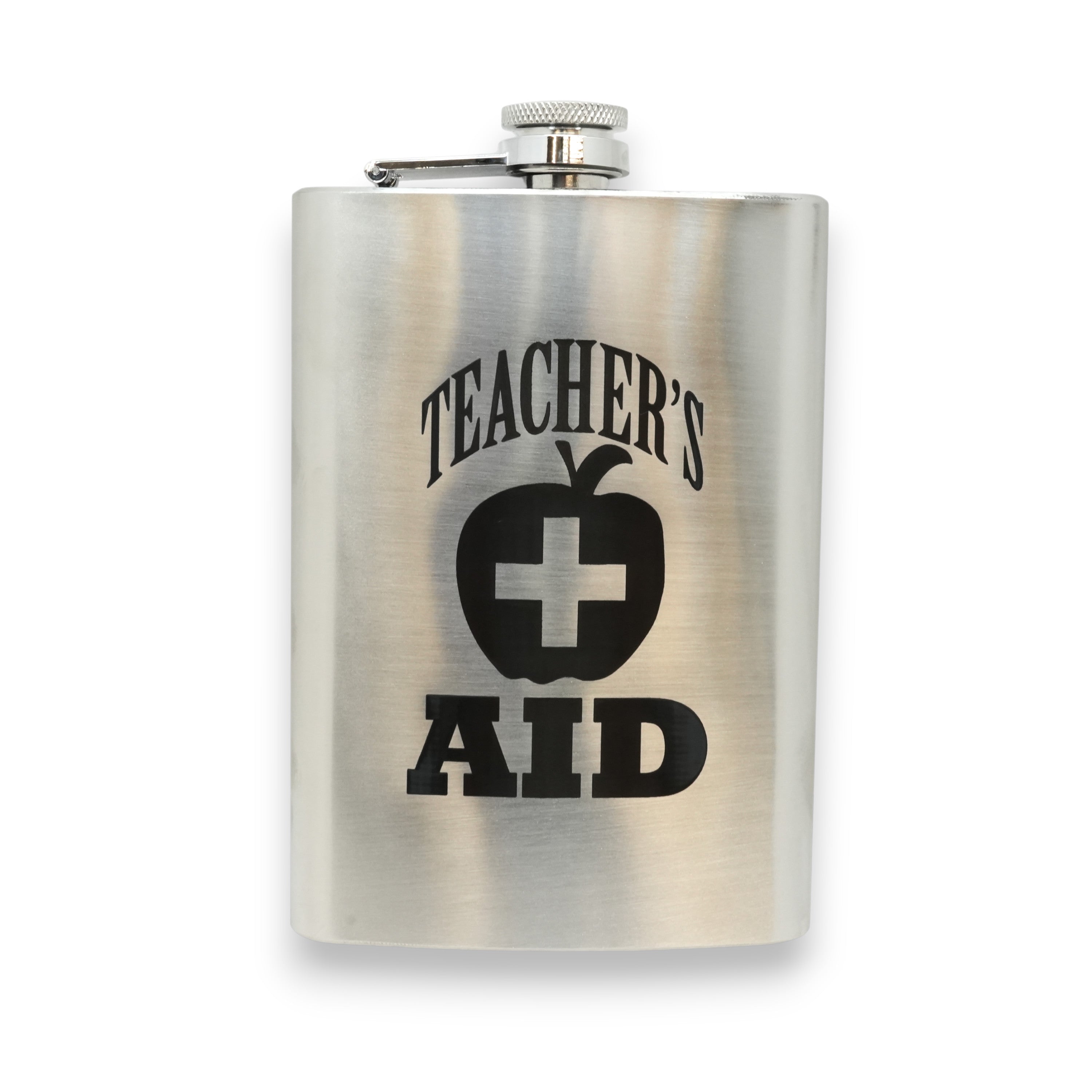 8oz Teacher's Aid Stainless Steel Flask