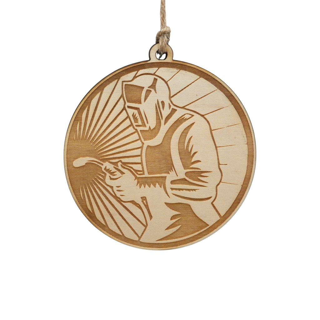 Ornament - Welder - Raw Wood
