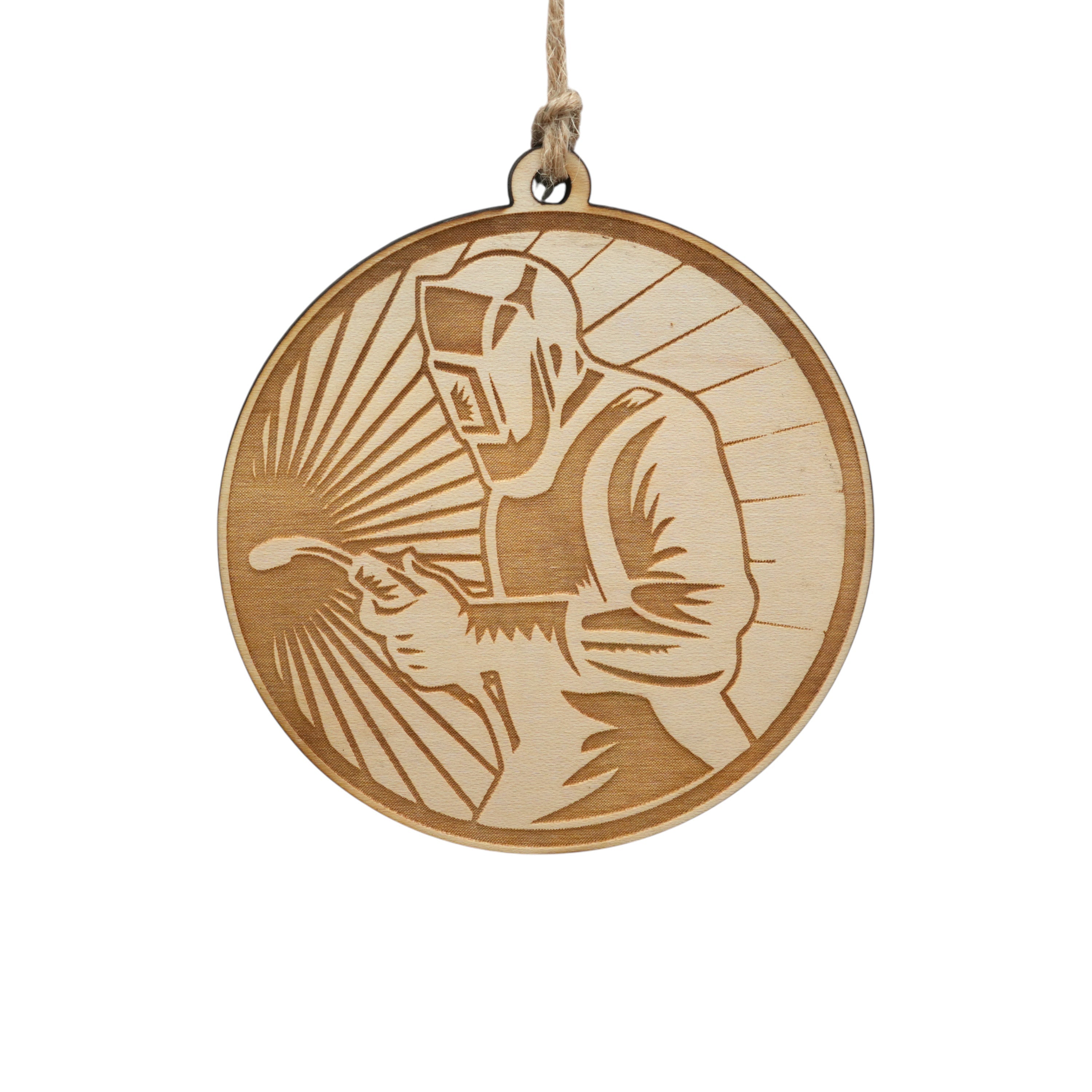 Ornament - Welder - Raw Wood
