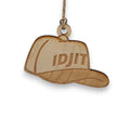 Ornament - Idjit - Raw Wood 3x3in