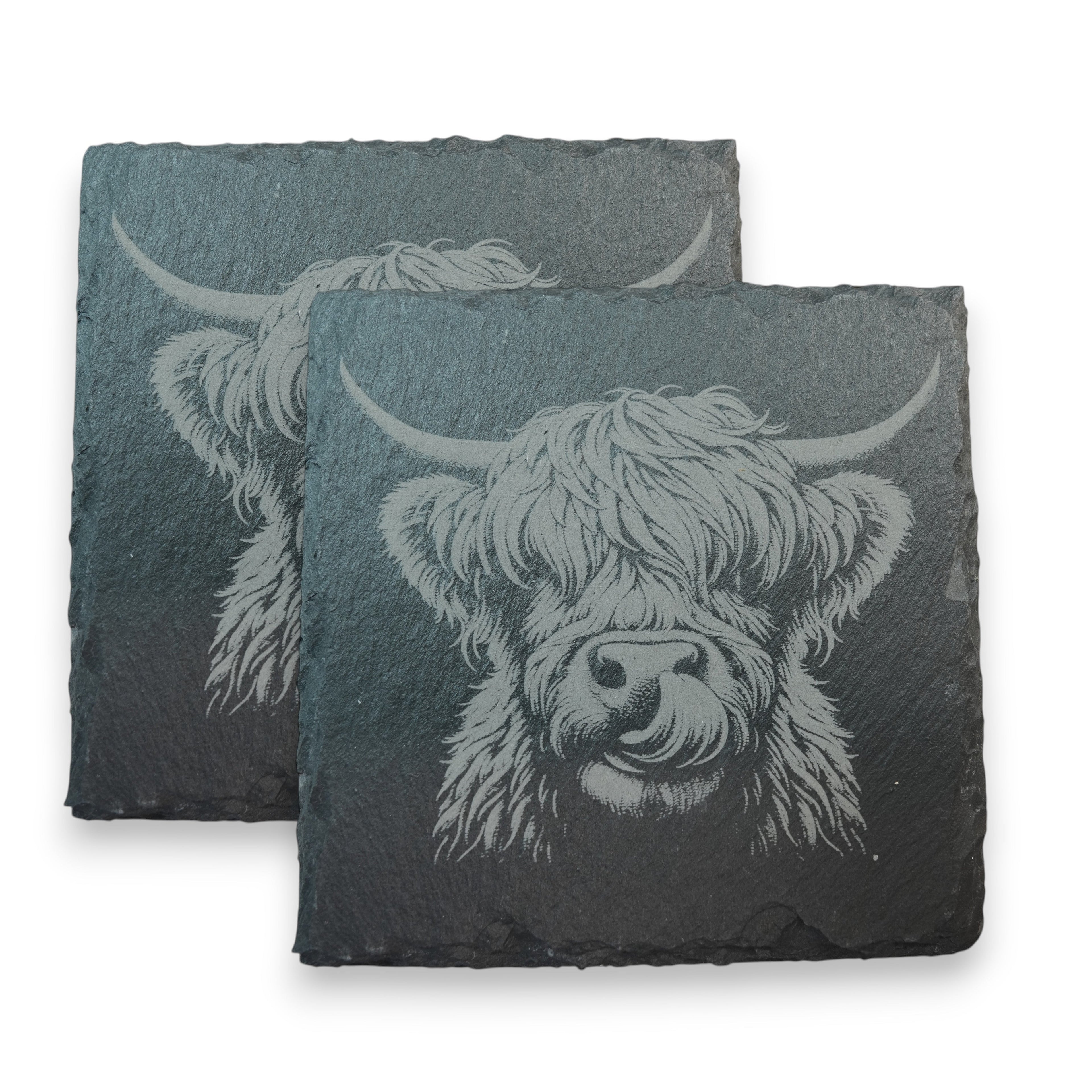 Coaster - Slate - Highland Cow - SET OF 2