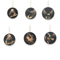 Ornament - Black - Bald Eagle - Set of 6