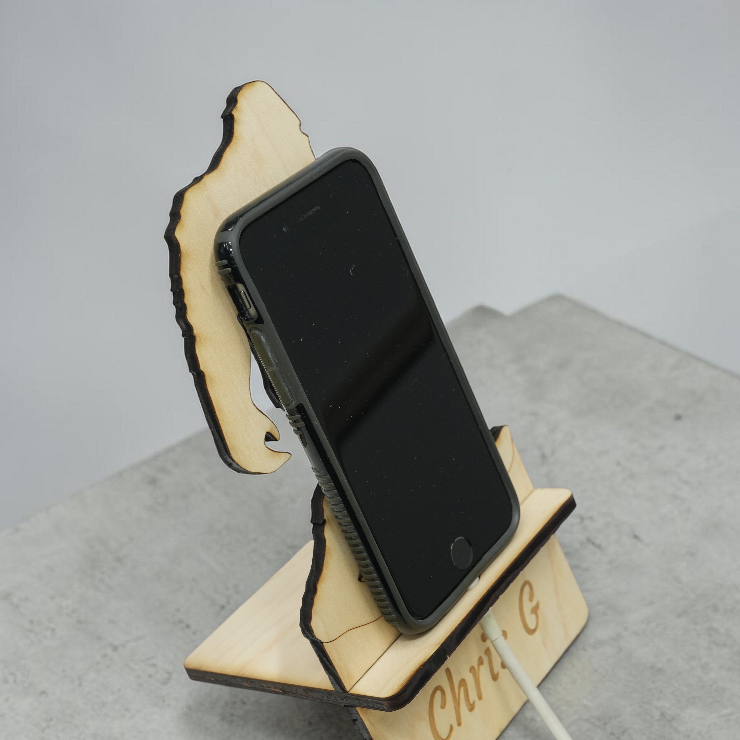 Easel - PERSONALIZED - Cell phone and Pad - Bigfoot Sasquatch
