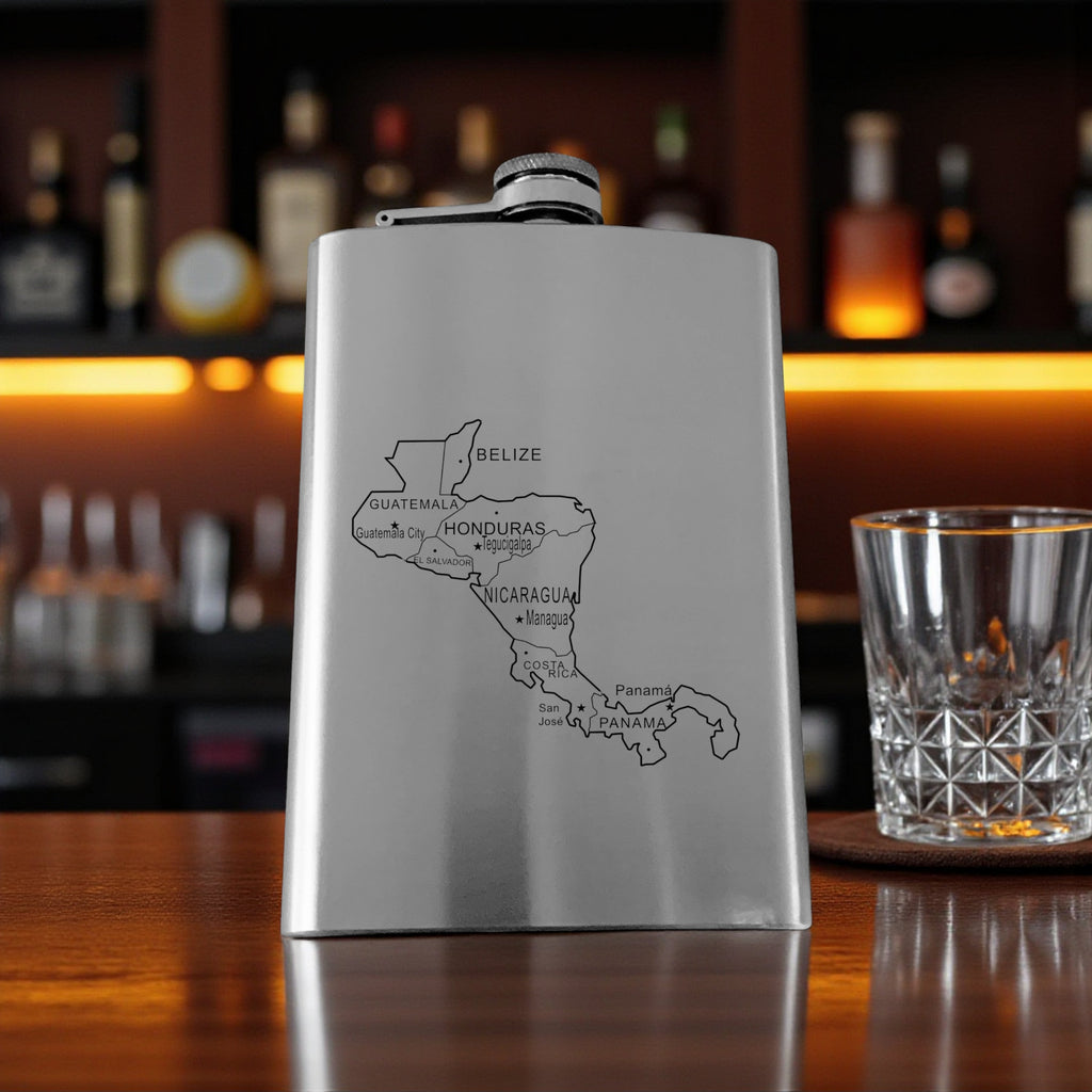 8oz Flask - Central America Stainless Steel