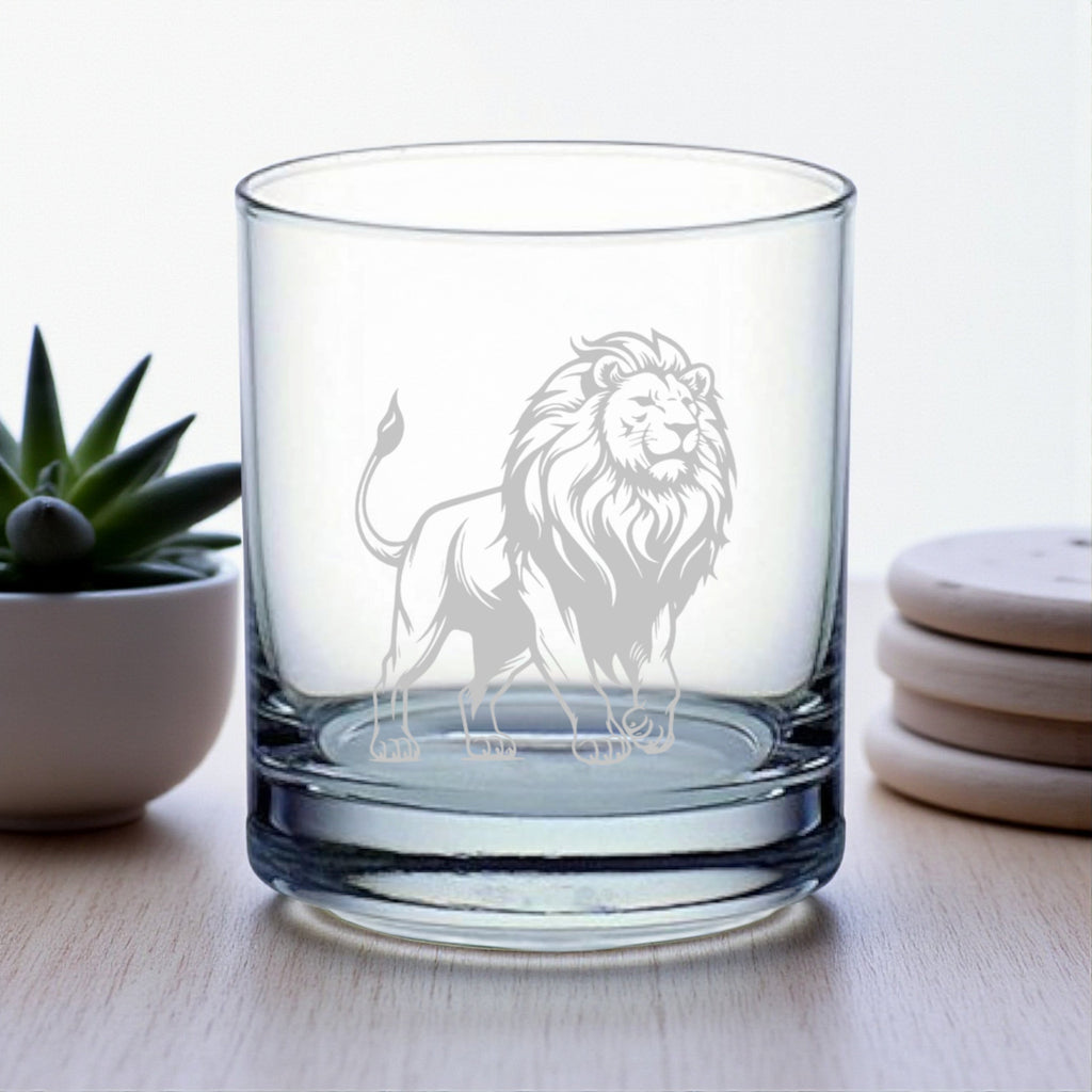 Rocks Glass - Lion - Double Old Fashioned
