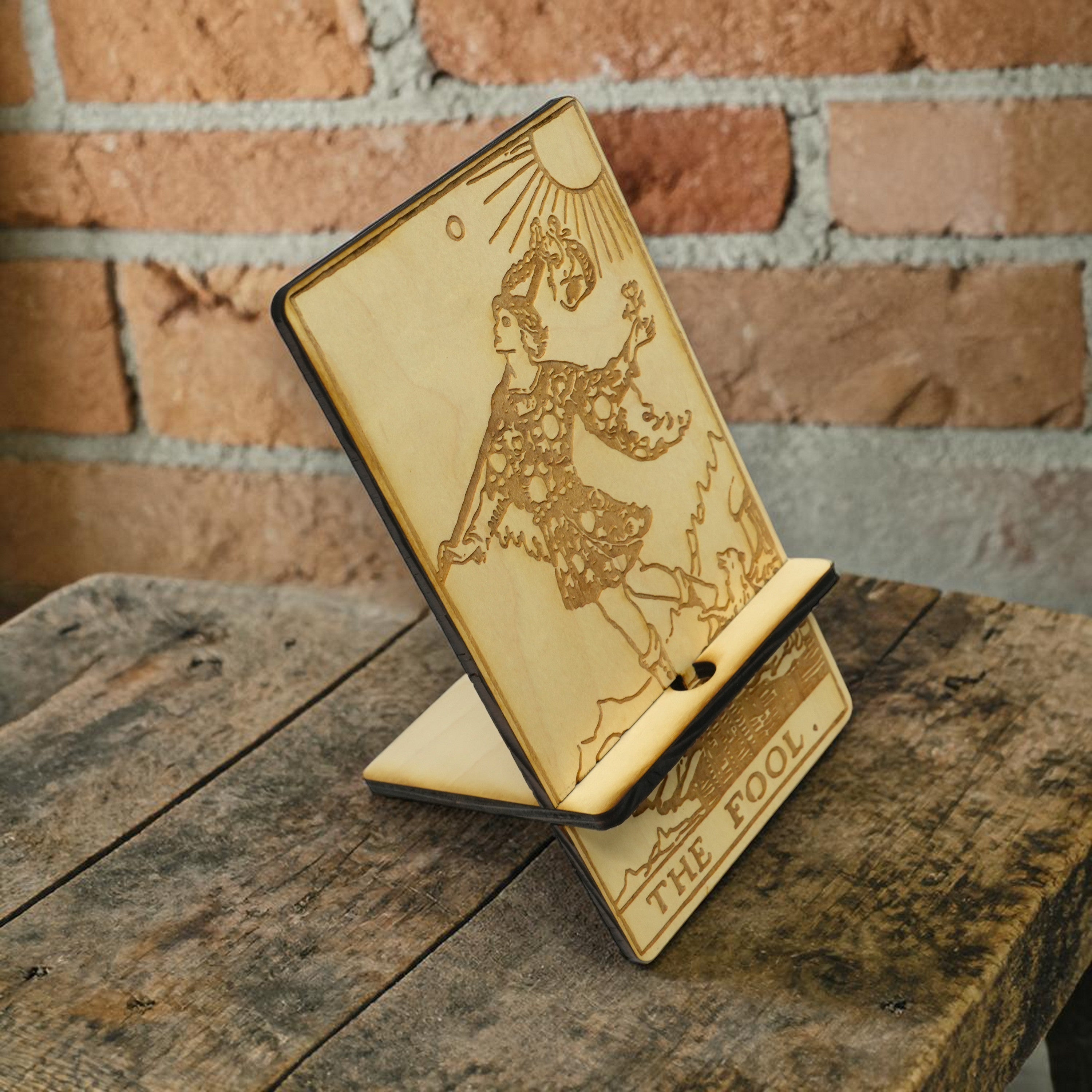 Easel - Cell phone and Pad - The Fool Tarot Card