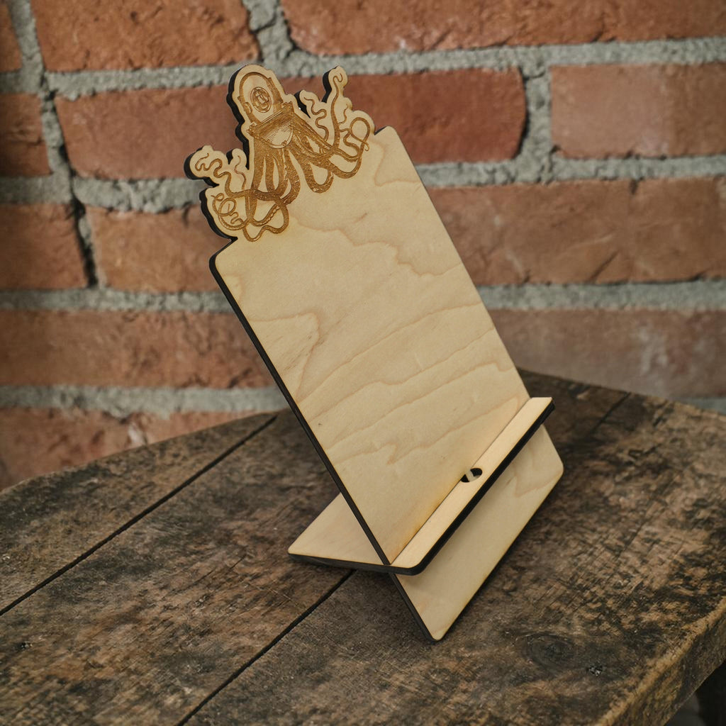 Easel - Cell phone and Pad - Steampunk Octopus