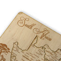 South Africa Puzzle Map - Art Kit - Raw Wood 12x18 Inches - 11 Pieces - With Stand