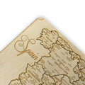 Spain Puzzle Map - Art Kit - Raw Wood 12x18 Inches - 18 Pieces - With Stand