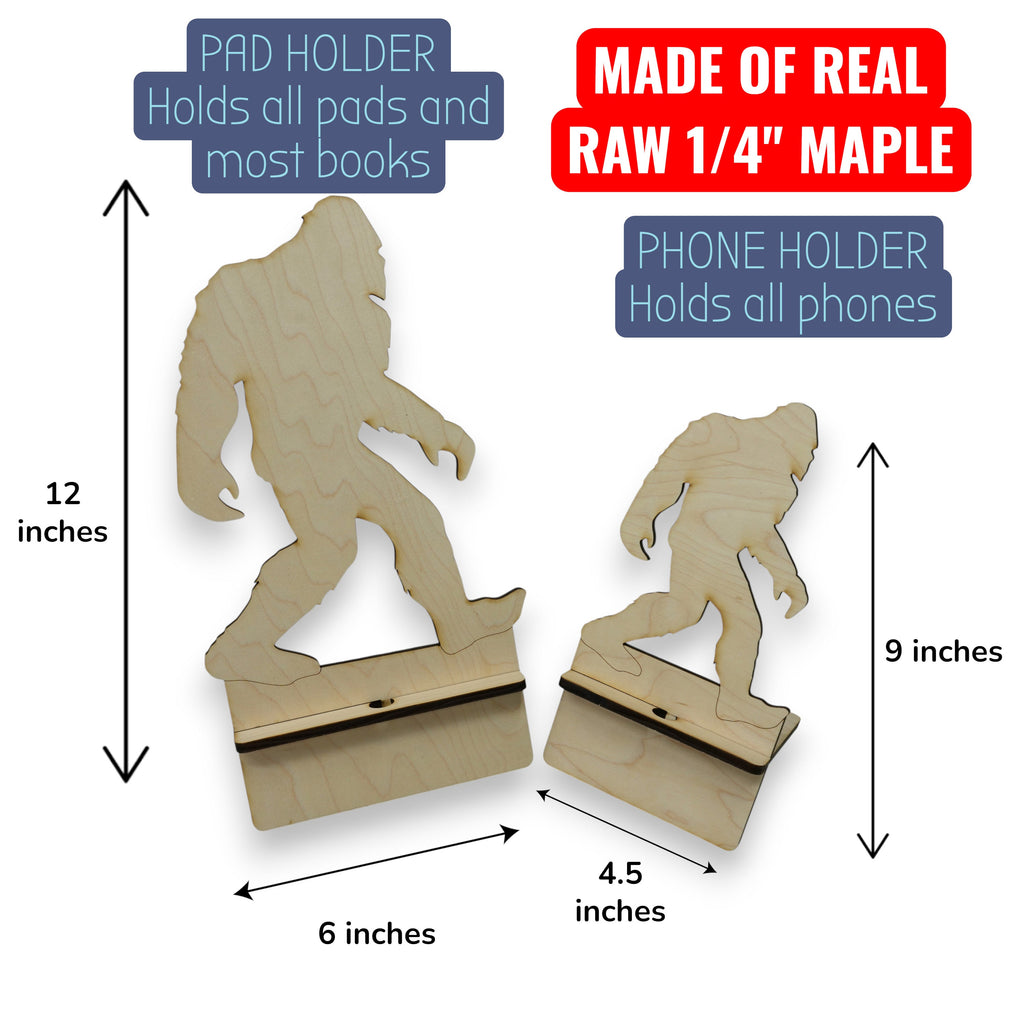 Easel - Cell phone and Pad - Bigfoot Sasquatch