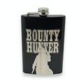 8oz BLACK Bounty Hunter Flask