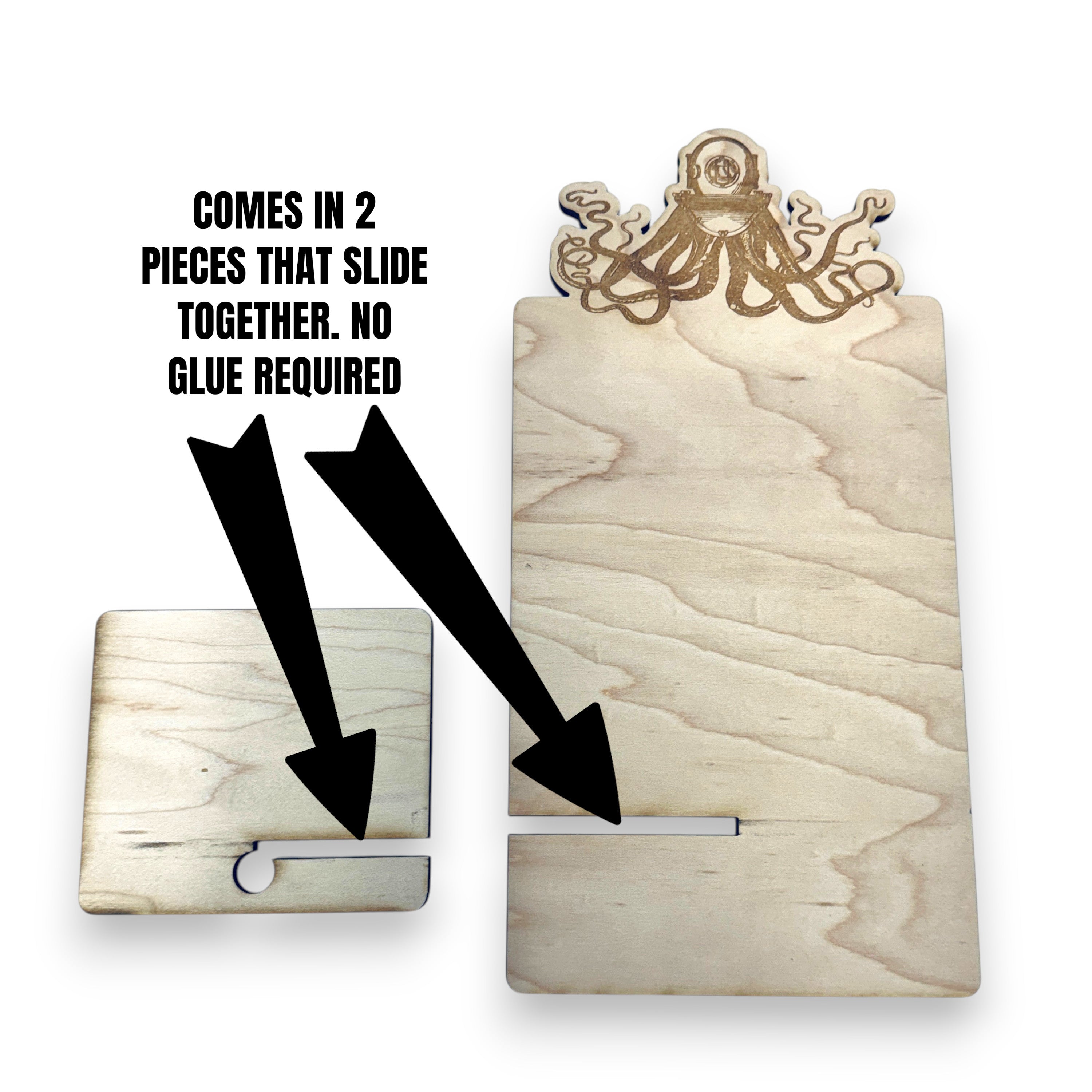 Easel - Cell phone and Pad - Steampunk Octopus