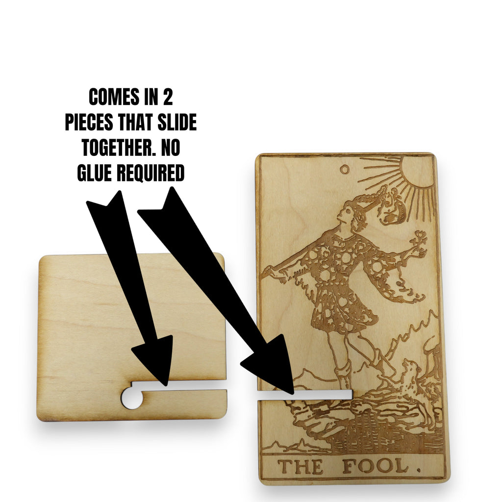 Easel - Cell phone and Pad - The Fool Tarot Card