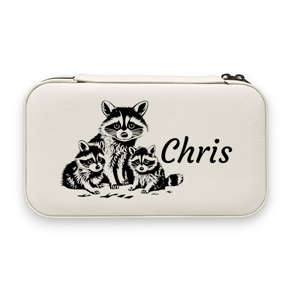 Jewelry Box 7x4 - PERSONALIZED - CUSTOM - Raccoons