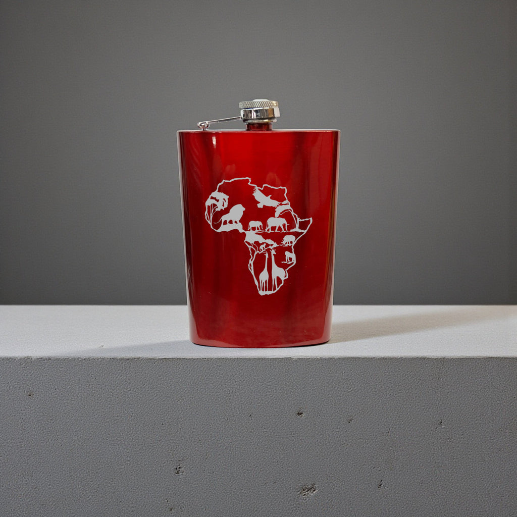 8oz Flask - African Scene