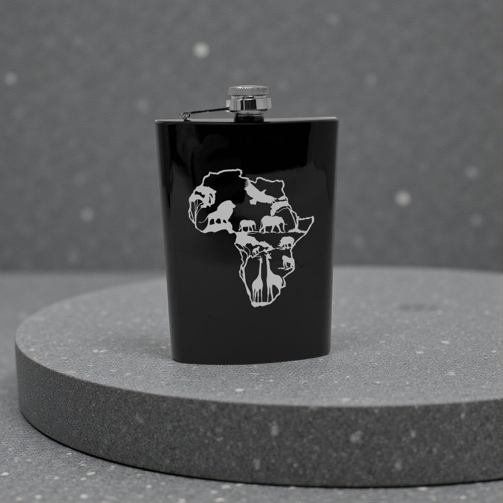 8oz Flask - African Scene