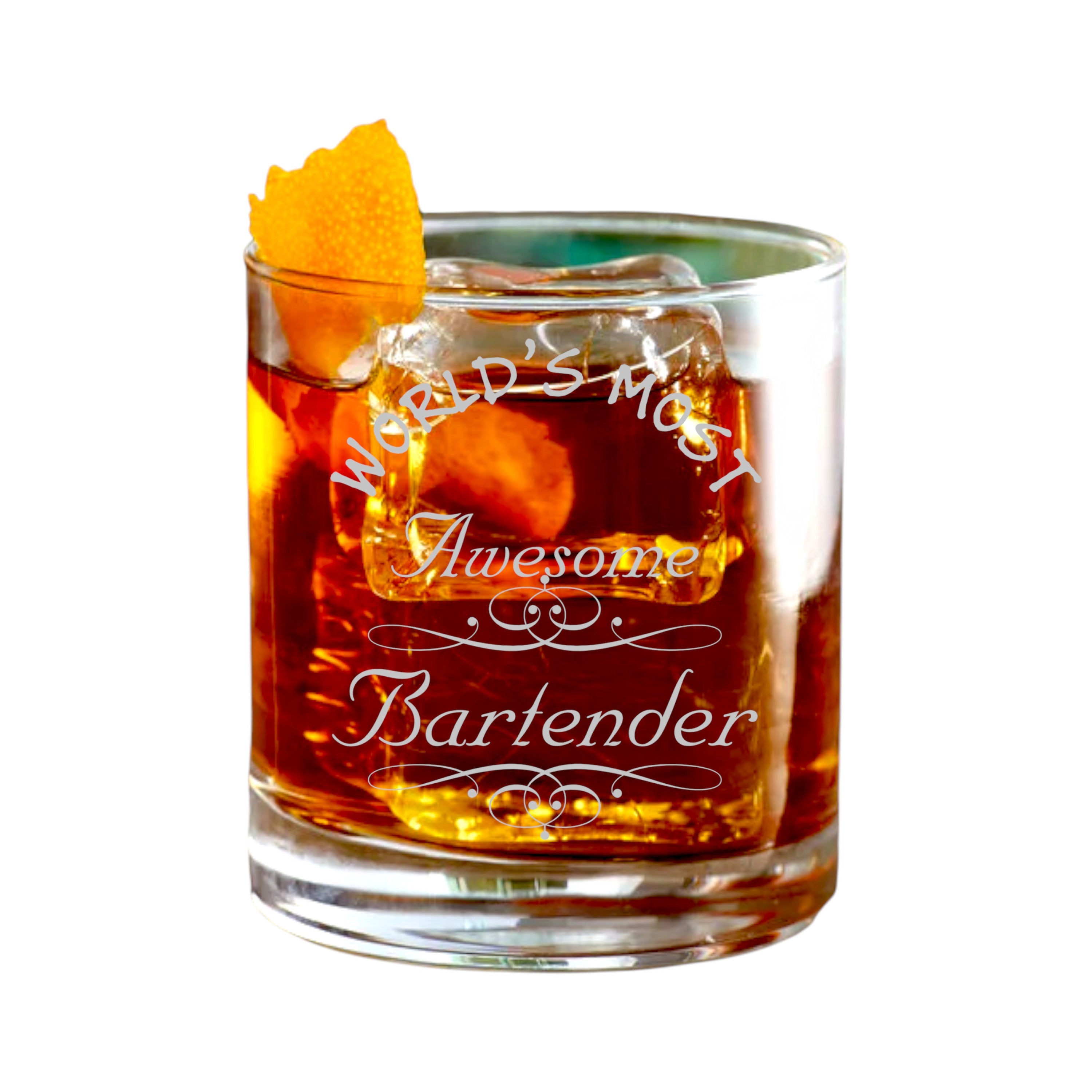 Rocks Glass - Worlds most awesome Bartender - Double Old Fashioned