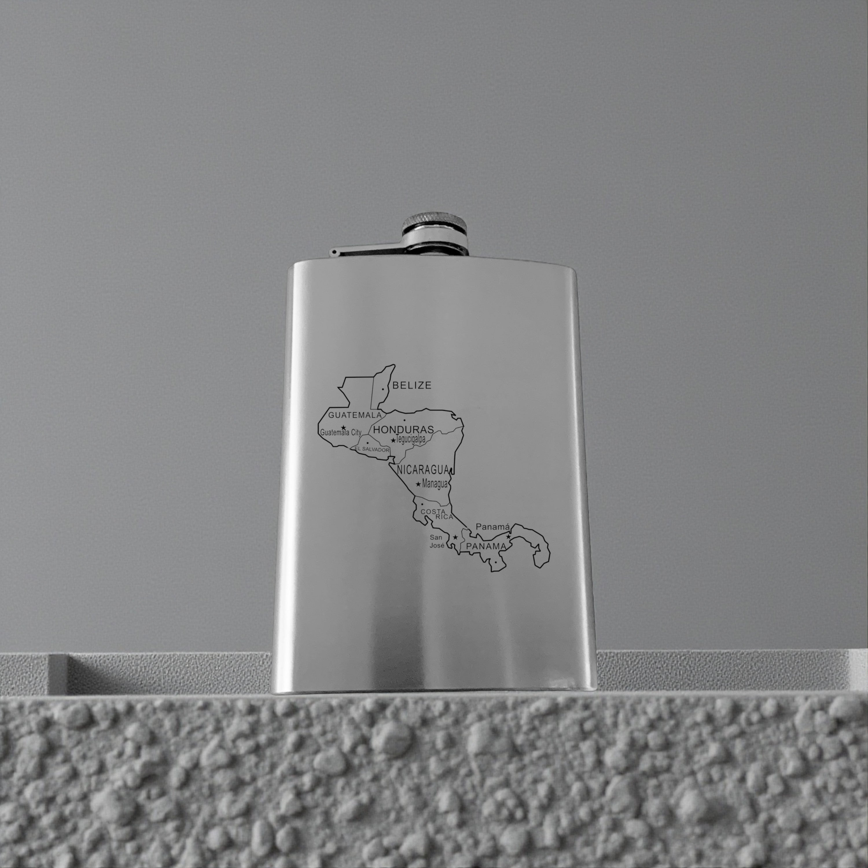 8oz Flask - Central America Stainless Steel