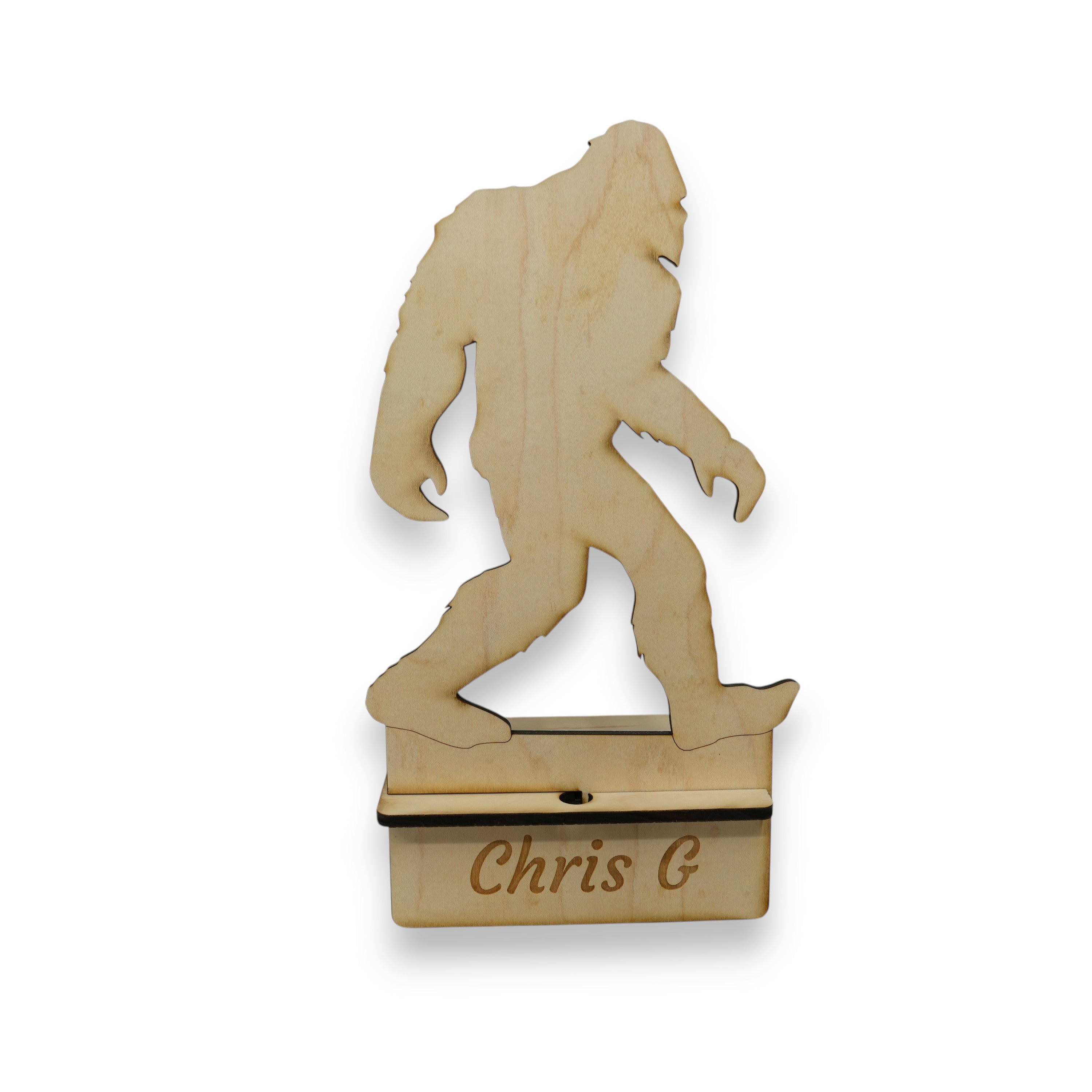 Easel - PERSONALIZED - Cell phone and Pad - Bigfoot Sasquatch